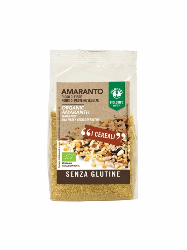 Probios gluten free amaranth in a 400g packaging