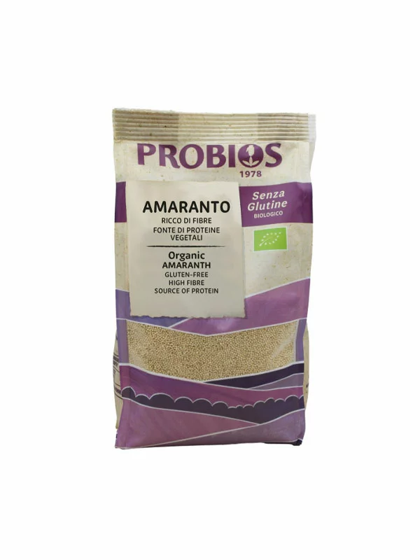 Probios gluten free amaranth in a 400g packaging