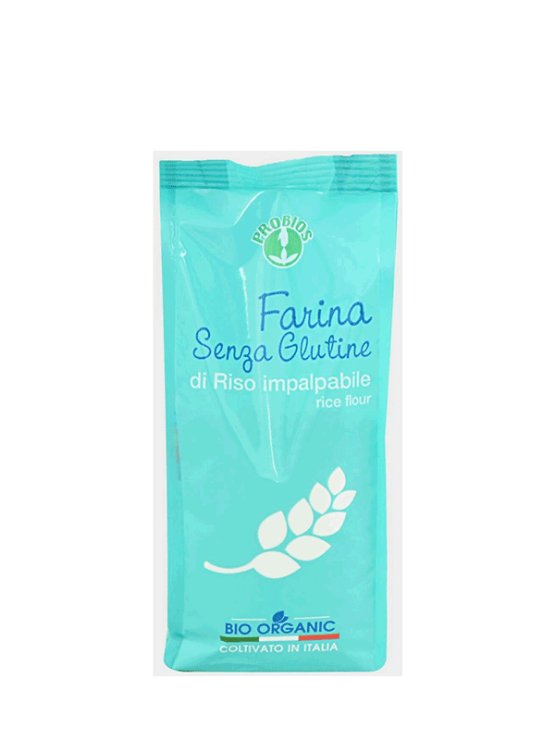 Probios gluten free brown rice flour in a 375g packaging