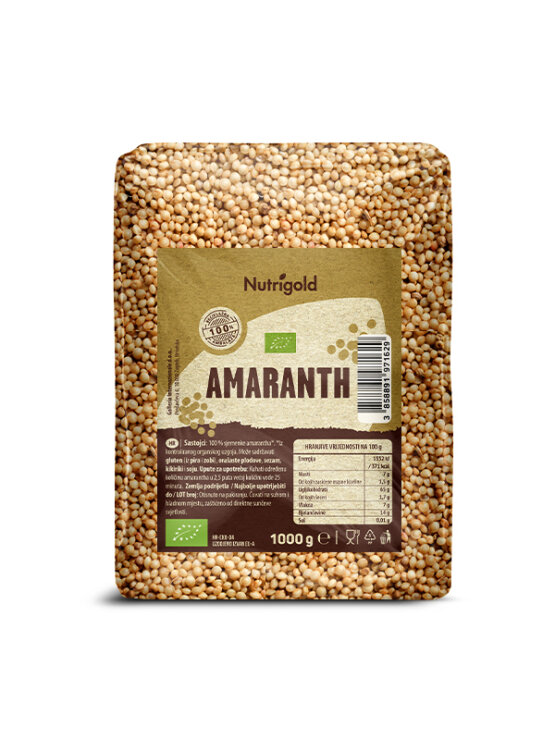 Amaranth, ecologically cultivated in a plastic package, 1000 grams