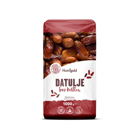 Nutrigold Pitted Dates in a packaging of 1000g