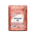 Nutrigold Himalayan coarse salt in a transparent packaging of 1000g