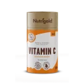 Nutrigold vitamin c powder in orange cardboard packaging of 500g
