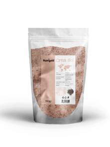 Nutrigold Kala Namak black salt in a packaging of 500g