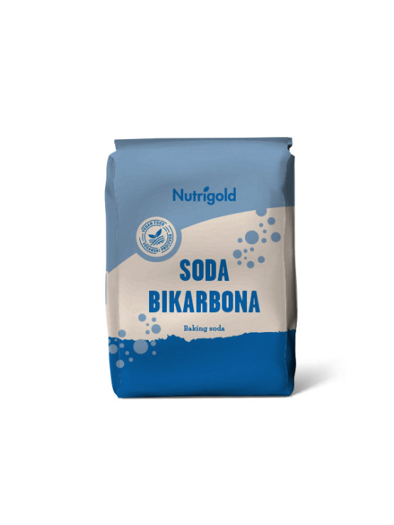 Nutrigold aluminium free baking soda in a paper packaging of 1000g