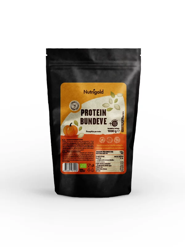 Nutrigold pumpkin seed protein powder in a packaging of 1000g