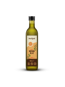Nutrigold cold pressed pumpkin seed oil in a dark glass bottle of 500ml