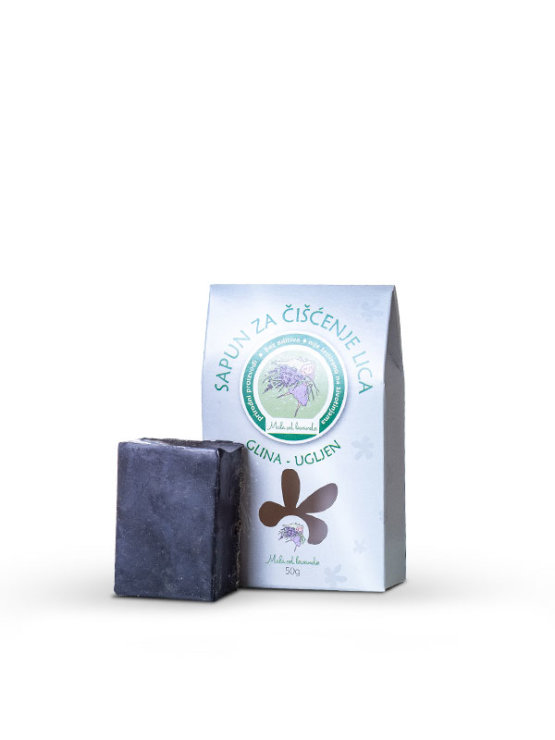 Mala od lavande clay and charcoal hard facial soap of 50g