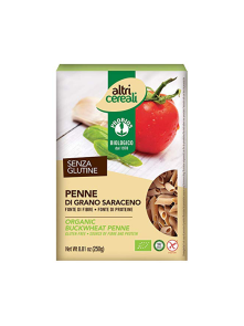 Probios organic buckwheat pasta in a packaging of 250g