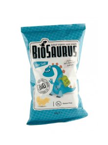 Biosaurus Corn Snack - Sea Salt 50g Organic - Gluten Free