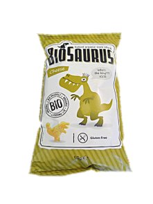 Biosaurus Corn Snack - Cheese 50g Organic - Gluten Free