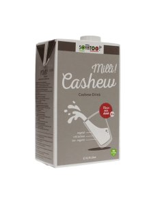 Soyatoo cashew drink in a beverage carton packaging of 0,75l