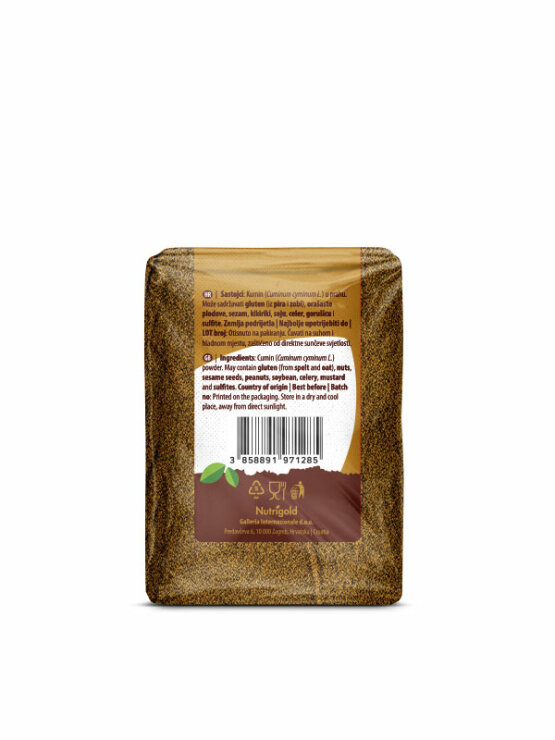 Nutrigold cumin powder in a packaging of 200g