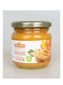 Veggie street organic hokkaido squash and cashew spread in a 180g glass jar