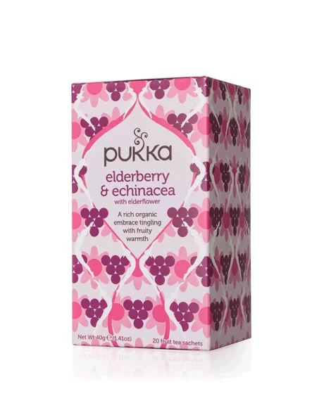 Elderberry & Echinacea Tea 40g - Organic Pukka