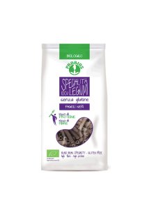 Probios organic black bean pasta rigati in a packaging of 250g