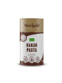 Nutrigold organic cocoa paste wafers in a cylinder shaped packaging of 200g