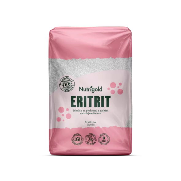 Nutrigold erythritol natural sweetener in a packaging of 1000g