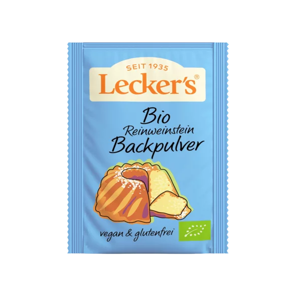 Phosphate Free Baking Powder - Organic 4x21g Lecker´s