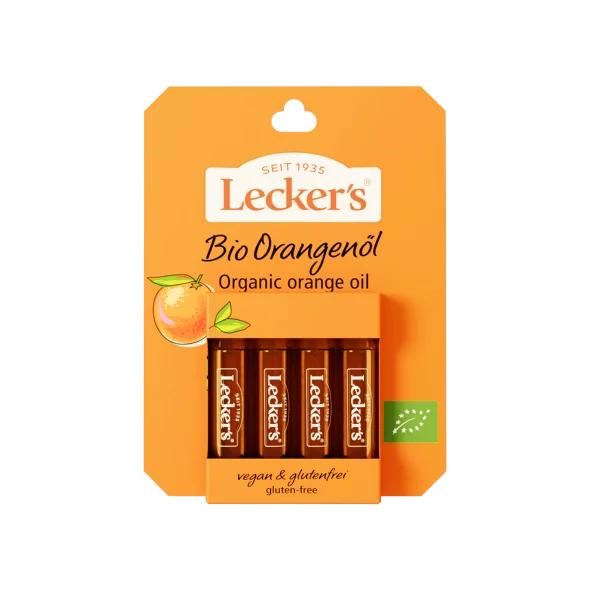 Orange Oil Cold Pressed - Organic 4x2ml Lecker´s