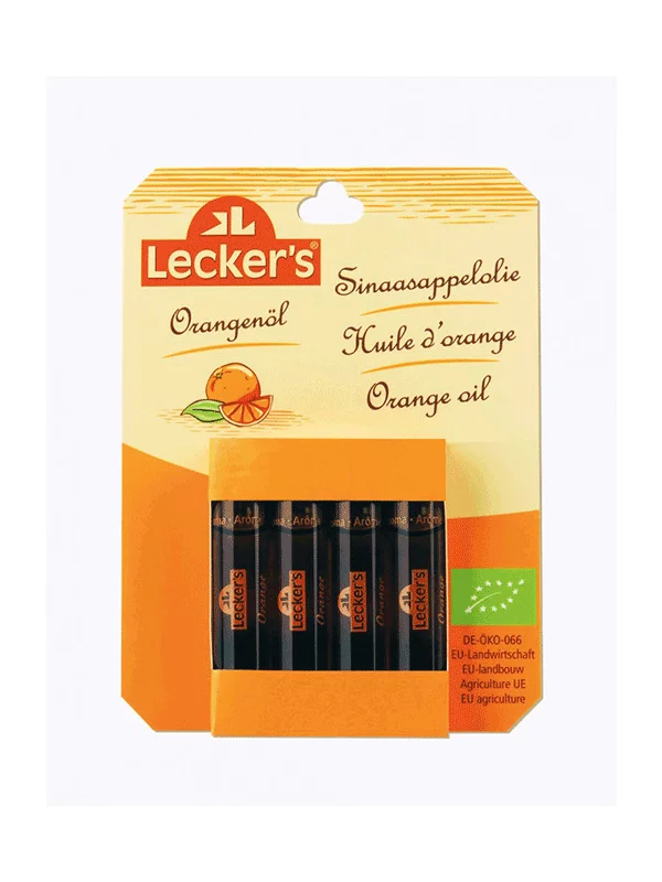 Lecker's Ulje od naranče Hladno prešano Organsko u pakiranju od 4x2ml