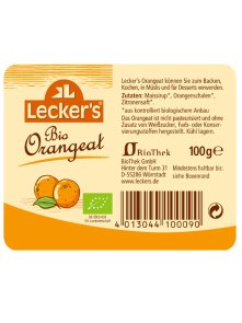 Candied Orange Peel - Organic 100g Lecker's
