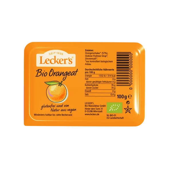 Candied Orange Peel - Organic 100g Lecker's