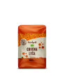 Nutrigold organic red lentils in a transparent packaging of packaging of 500g