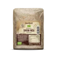 Nutrigold organic long grain brown rice in a transaprent packaging of 500g