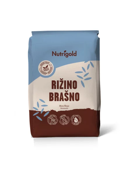 Nutrigold rice flour in a packaging of 1000g