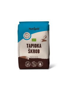 Nutrigold organic tapioca starch in a paper packaging of 500g