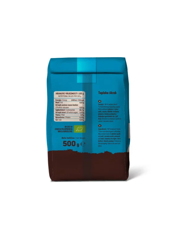 Nutrigold organic tapioca starch in a paper packaging of 500g
