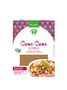 Probios 4 grain organic couscous in a packaging of 500g