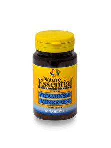 Vitamins & Minerals with Iron - 60 Tablets Nature Essential