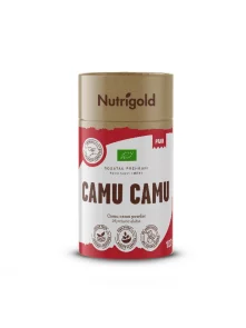 Nutrigold organic camu camu powder in a packaging of 100g
