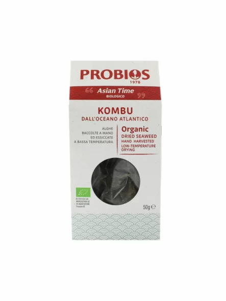 Probios organic kombu seaweed in a 50g packaging