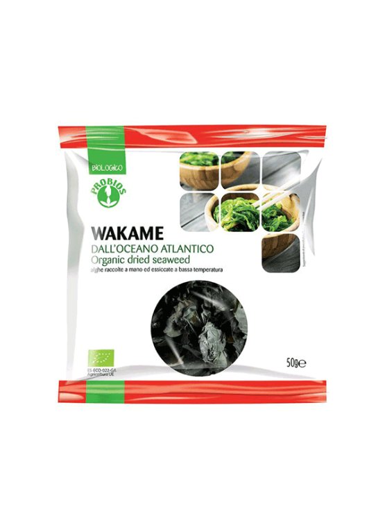 Probios organic wakame seaweed in a 50g packaging