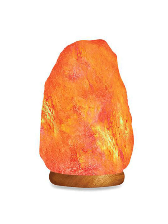 Himalayan salt lamp 12-18kg on a wooden stand