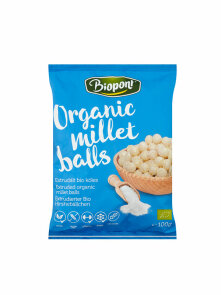 Extruded Millet Balls Lightly Salted - Organic 100g Biopont