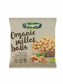 Extruded Millet Balls Peanut - Organic 75g Biopont