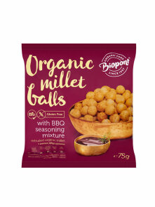 Extruded Millet Balls Barbecue - Organic 75g Biopont