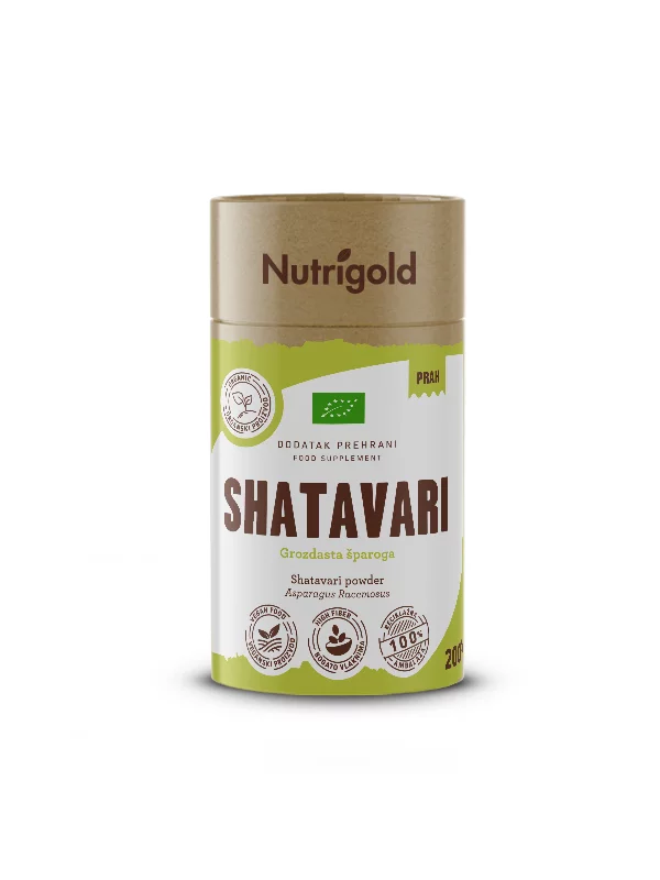 Nutrigold Ashwagandha Powder in a orange tube of 200 grams