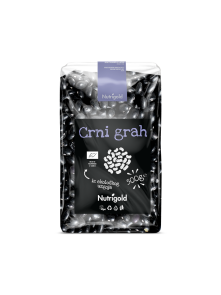 Nutrigold organic black beans in a packaging of 500g