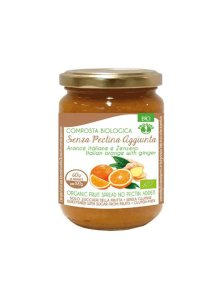 Probios orange and ginger spread in a jar of 220g