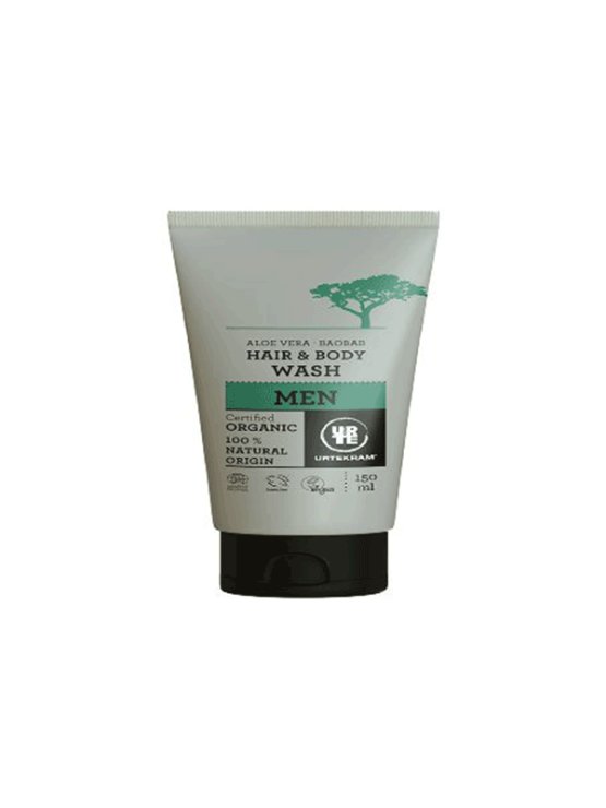 Urtekram hair and body aloe vera and baobab hair & body gel in a 150ml tub
