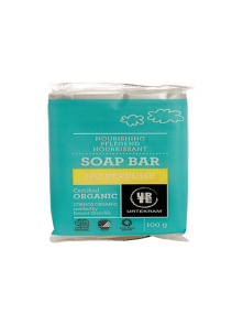 Urtekram No parfume nourishing soap bar in a packaging of 100g
