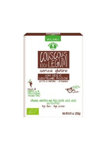 Probios organic chickpea and red lentil couscous in a 250g packaging