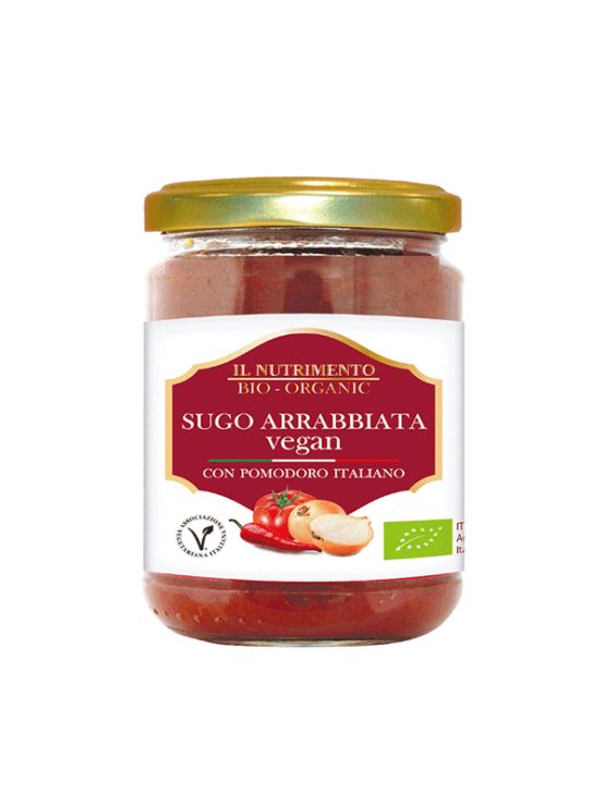 Probios spicy tomato sauce in a 280g jar