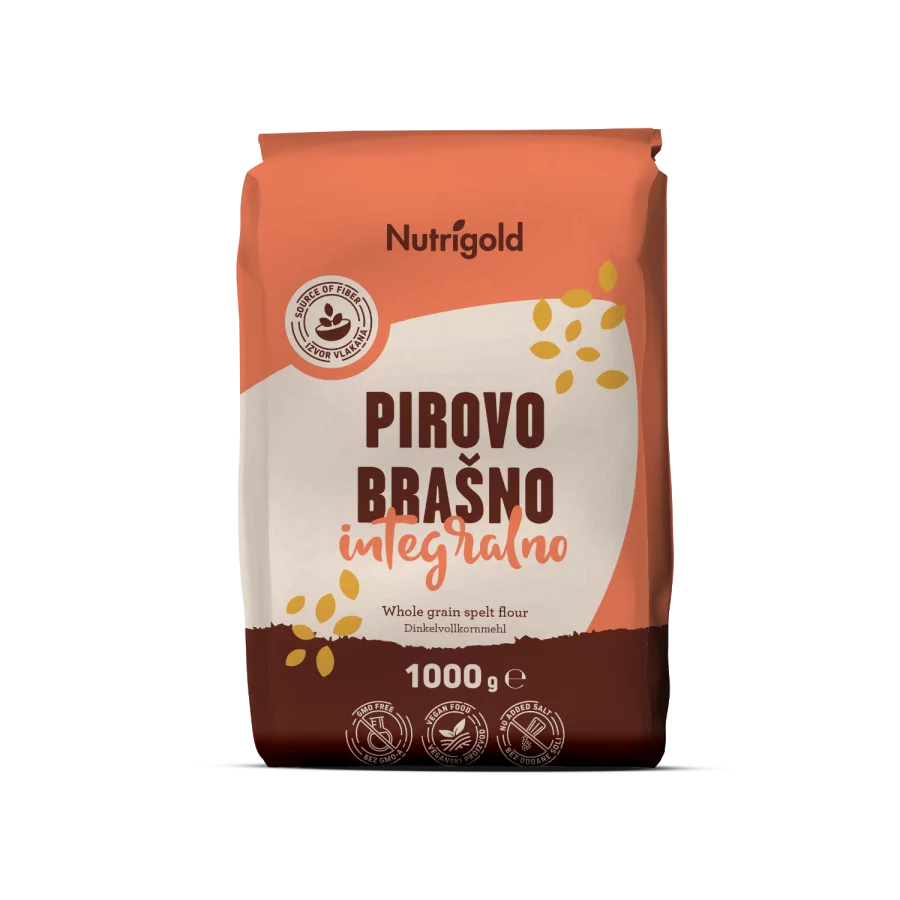 Nutrigold whole grain spelt flour in a 1000g