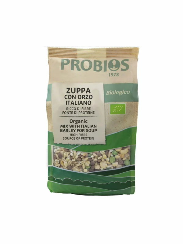 Probios organic puffed barley in a packaging of 125g